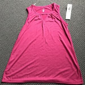 Just Be Tank Top NWT Keyhole Tank Pink